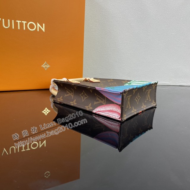 Lv路易威登2023專櫃新款mini托特包 LV草間彌生嶄新合作系列南瓜圖案手機包 M82112 ydh5042